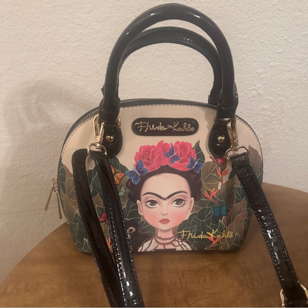 Frida Kahlo Mini Bag - Black and Cream